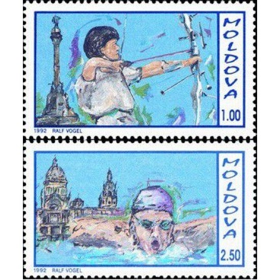Moldavia - 31/32 - 1992 Medallas moldavas en los JJOO Barcelona Moldavia - 31/32 - 1992 Medallas moldavas en los JJOO Barcelona