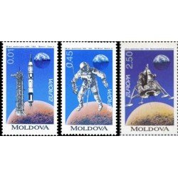 Moldavia - 96/98 - 1994 Europa La europa de los descubrimientos La conquista dl espacio Cohete, astronauta, vehículo lunar... Lujo Moldavia - 96/98 - 1994 Europa La europa de los descubrimientos La conquista dl espacio Cohete, astronauta, vehículo lunar... Lujo