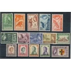 Sarawak 189/03 189/03 1955-57 Elisabeth II Sujetos diversos MH Sarawak 189/03 189/03 1955-57 Elisabeth II Sujetos diversos MH