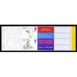 Gran Bretaña - 1851-C Carnet, banda horizontal 10 sellos nº 1851/60 +20 etiquetas de saludo Gran Bretaña - 1851-C Carnet, banda horizontal 10 sellos nº 1851/60 +20 etiquetas de saludo