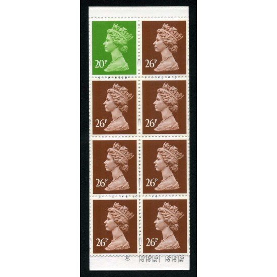 Gran Bretaña - 1891-C 1996 Carnet 8 sellos 1 del nº 1891+ 7 del nº 1892