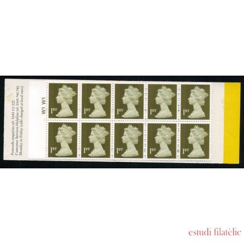 Gran Bretaña - 1954(II)-C 1997 Carnet 10 sellos nº 1954 (W) Lujo
