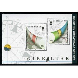 Gibraltar 16 HB 1992 Rally nautico alrededor del mundo 1991-92 Mapa, brújula Lujo Gibraltar 16 HB 1992 Rally nautico alrededor del mundo 1991-92 Mapa, brújula Lujo
