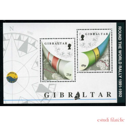 Gibraltar 16 HB 1992 Rally nautico alrededor del mundo 1991-92 Mapa, brújula Lujo