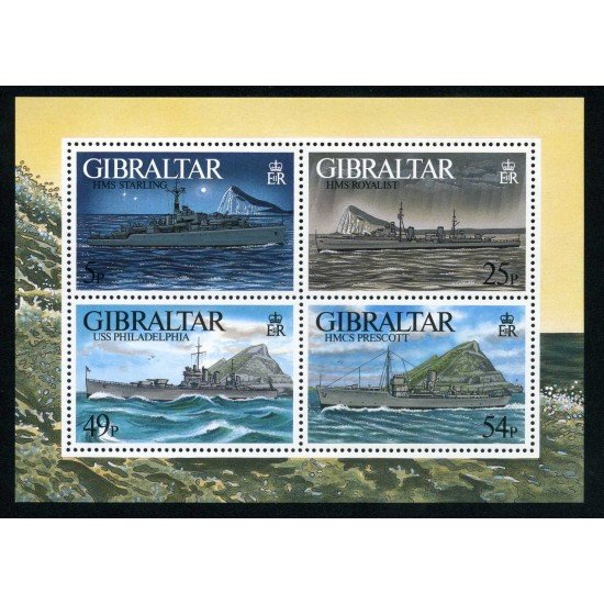 Gibraltar - Nº 25 HB 1996 Barcos de guerra Lujo Gibraltar - Nº 25 HB 1996 Barcos de guerra Lujo