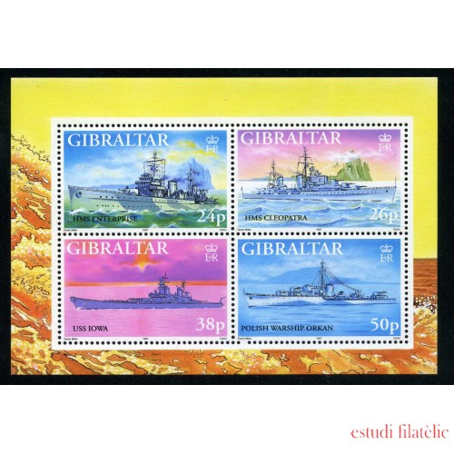 Gibraltar - Nº HB 27 1997 Barcos de guerra Lujo