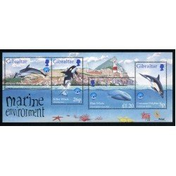 Gibraltar - Nº HB 32 1998 Año inter. de los océanos Fauna Animales marinos Lujo Gibraltar - Nº HB 32 1998 Año inter. de los océanos Fauna Animales marinos Lujo