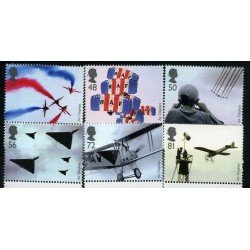 Gran Bretaña - Nº 3036/41 2008 Cien años de exhibiciones aéreas Aviones MNH Gran Bretaña - Nº 3036/41 2008 Cien años de exhibiciones aéreas Aviones MNH