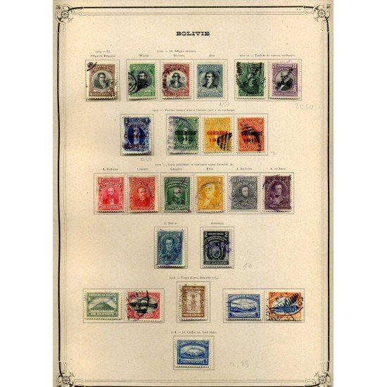 BOLIVIA COLECCIÓN COLLECTION BOLIVIA 1867 - 1931 CATÁLOGO YVERT 5549 € SELLOS BOLIVIA COLECCIÓN COLLECTION BOLIVIA 1867 - 1931 CATÁLOGO YVERT 5549 € SELLOS