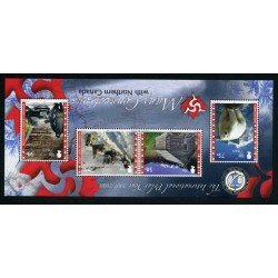 Man (isla de) - HB 67 2007 Año internacional del Polo 2007-2008  Oso Cabaña Perros de trineo Moto de nieve Lujo