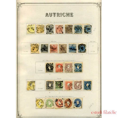 Colección Colletion Austria Osterreich 1850 - 1932 Yvert 8.041€
