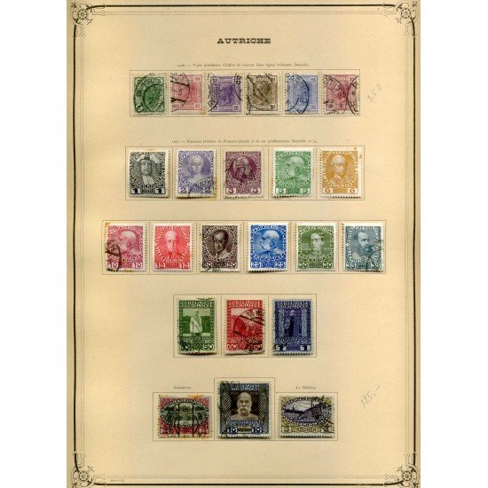 Colección Colletion Austria Osterreich 1850 - 1932 Yvert 8.041€ Colección Colletion Austria Osterreich 1850 - 1932 Yvert 8.041€