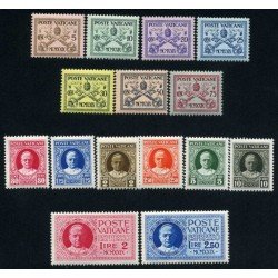Vaticano 26/38 + Expres 1/2 1929 Pio VI Escudos MH Vaticano 26/38 + Expres 1/2 1929 Pio VI Escudos MH