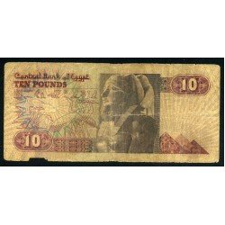 Egipto Egypt 1978 10 Ponuds Pliegues Roturas Egipto Egypt 1978 10 Ponuds Pliegues Roturas