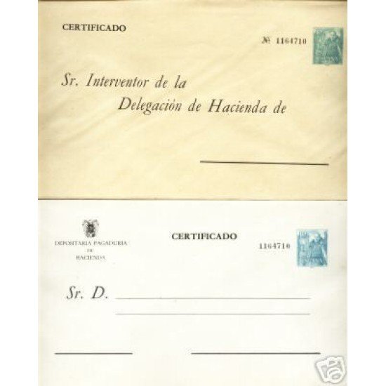 España Paquete Precintado FNMT Giro Tributario 1958 Nº 6 y Nº 7 España Paquete Precintado FNMT Giro Tributario 1958 Nº 6 y Nº 7