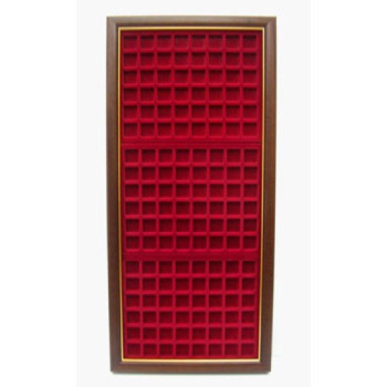Filober FL0144VC Vitrina expositora placas chapas de cava para 144 placas 28x66