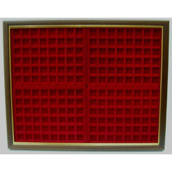 Filober FL0192VC Vitrina expositora placas chapas de cava para 192 placas 44x56