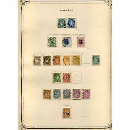 COLECCIÓN COLLECTION NORUEGA NORWAY NORGE 1854 - 1930 YVERT 2.845 € COLECCIÓN COLLECTION NORUEGA NORWAY NORGE 1854 - 1930 YVERT 2.845 €