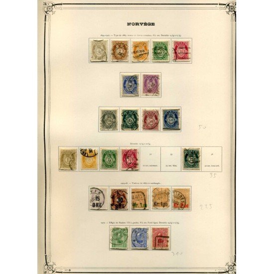 COLECCIÓN COLLECTION NORUEGA NORWAY NORGE 1854 - 1930 YVERT 2.845 € COLECCIÓN COLLECTION NORUEGA NORWAY NORGE 1854 - 1930 YVERT 2.845 €