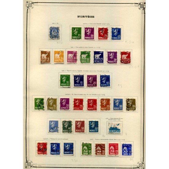 COLECCIÓN COLLECTION NORUEGA NORWAY NORGE 1854 - 1930 YVERT 2.845 € COLECCIÓN COLLECTION NORUEGA NORWAY NORGE 1854 - 1930 YVERT 2.845 €