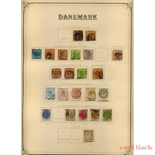 COLECCIÓN COLLECTION DINAMARCA DENMARK DANMARK 1851 -1934 YVERT 7.890 €