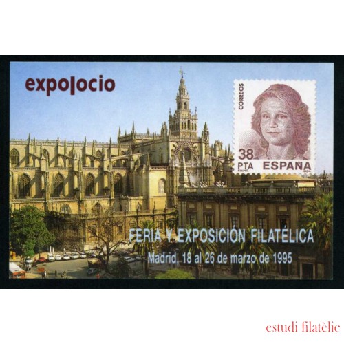 España Spain Hojitas Recuerdo 126 1995 FNMT Expo Ocio Feria y Exposición Filatélica 1995