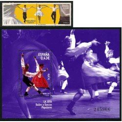 España Spain 4515/16 2009 Bailes y danzas populares MHN España Spain 4515/16 2009 Bailes y danzas populares MHN