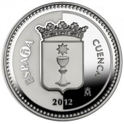 España Spain monedas Euros conmemorativos 2012 Capitales de provincia Cuenca 5 euros Plata