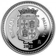 España Spain monedas Euros conmemorativos 2012 Capitales de provincia Palencia 5 euros Plata