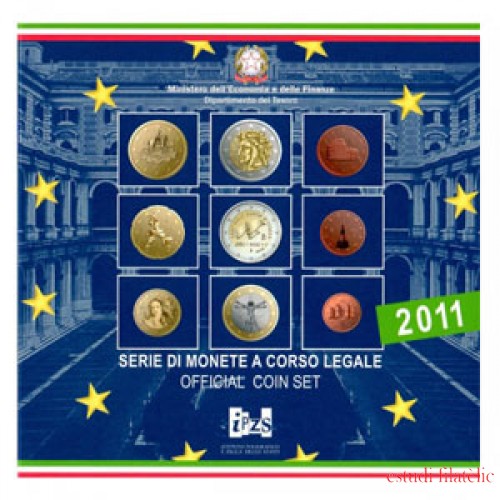Monedas Euros Italia Cartera 2011