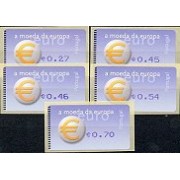 Portugal Atms 2002 Amiel Euro, moneda europea 5v. D-24