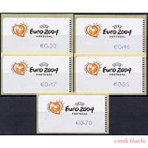 Portugal Atms 2003 UEFA Fútbol 5v COMA EN VEZ DE PUTO , numeros más redondos D-28b