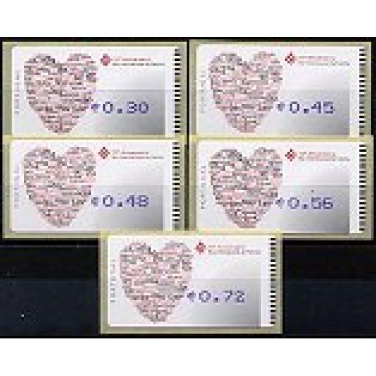 Portugal Atms 2004 Família 5v D-40 Portugal Atms 2004 Família 5v D-40