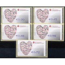 Portugal Atms 2004 Amiel Famíla Coma después del cero, cifras menos redondas 5v D-42 Portugal Atms 2004 Amiel Famíla Coma después del cero, cifras menos redondas 5v D-42