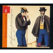 Portugal - 2322 1999 Carnet 10 sellos del nº 2322 Personajes y profesiones del S XIX Cochero  Lujo