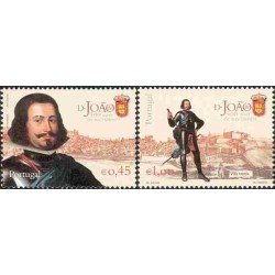 Portugal - 2744/45 2004 400º Aniv. nacimiento del Rey Joan IV ( escudo armadura ) Lujo Portugal - 2744/45 2004 400º Aniv. nacimiento del Rey Joan IV ( escudo armadura ) Lujo