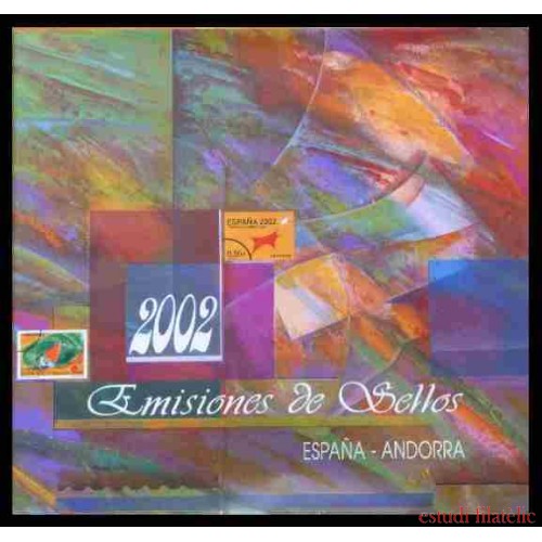 Libro Album Oficial de Sellos España y Andorra 2002