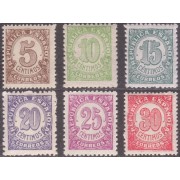 España Spain 745/50 1938 Cifras Numbers Stamps MNH