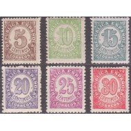 España Spain 745/50 1938 Cifras Numbers Stamps MNH