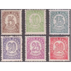 España Spain 745/50 1938 Cifras Numbers Stamps MNH España Spain 745/50 1938 Cifras Numbers Stamps MNH