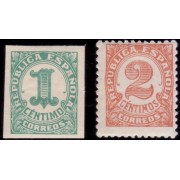 España Spain 677/78 1933 Cifras Numbers Stamps MNH