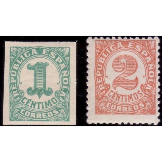 España Spain 677/78 1933 Cifras Numbers Stamps MNH España Spain 677/78 1933 Cifras Numbers Stamps MNH