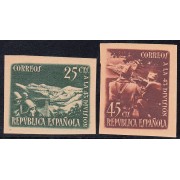 España Spain 787/88A 1938 Homenaje a la División 43 Civil War Military Imperforate SD MNH España Spain 787/88A 1938 Homenaje a la División 43 Civil War Military Imperforate SD MNH