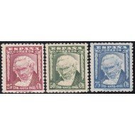 España Spain 1005/07 1946 I Centenario nacimiento Francisco de Goya Painter Art MNH