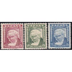 España Spain 1005/07 1946 I Centenario nacimiento Francisco de Goya Painter Art MNH España Spain 1005/07 1946 I Centenario nacimiento Francisco de Goya Painter Art MNH