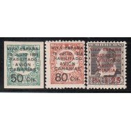 España Spain Canarias 4A/7 Aéreo 1937 Cifras Blasco Ibañez Numbers MNH
