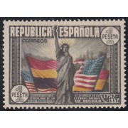 España Spain 763 1938 Aniversario Constitución EEUU MNH España Spain 763 1938 Aniversario Constitución EEUU MNH