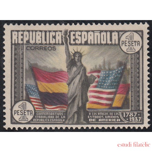 España Spain 763 1938 Aniversario Constitución EEUU MNH
