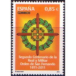 España Spain 4707 2012 Real Militar Orden San Fernando Cruz MNH España Spain 4707 2012 Real Militar Orden San Fernando Cruz MNH
