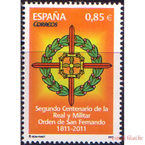 España Spain 4707 2012 Real Militar Orden San Fernando Cruz MNH
